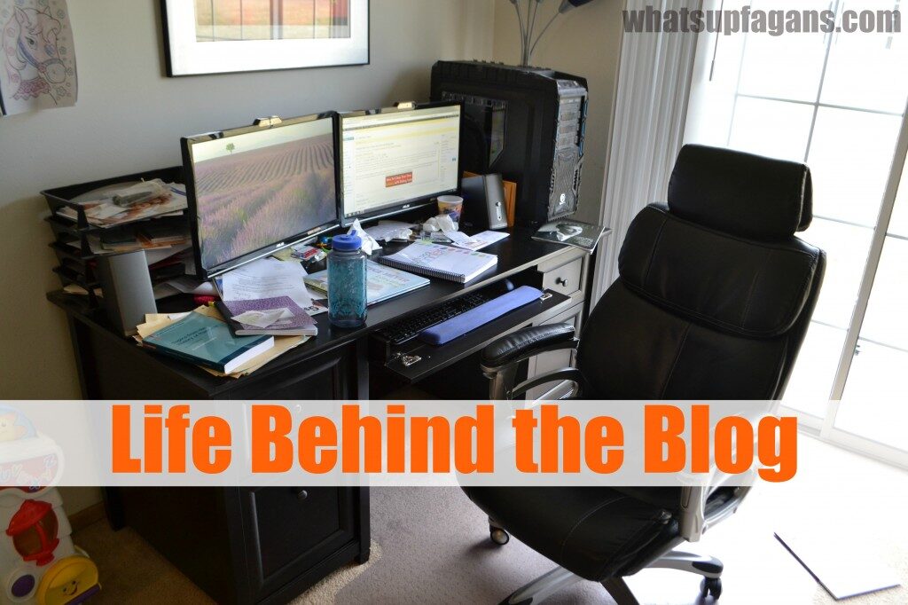 What life is like behind the blog - What's up Fagans? shares how she blogs, mess and all. | whatsupfagans.com